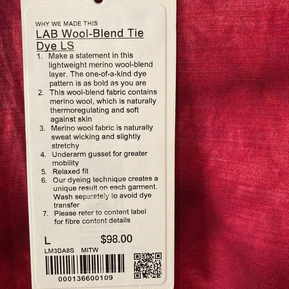 Lululemon Merino Wool Shirt - Picture 2 of 3